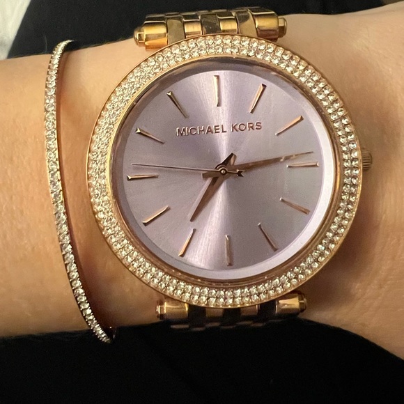 Michael Kors Darci watch- purple face- Rose Gold - Picture 4 of 4